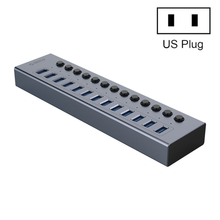 ORICO BT2U3-13AB-GY-BP Multi-Ports Individual Switches HUB, UK Plug My Store