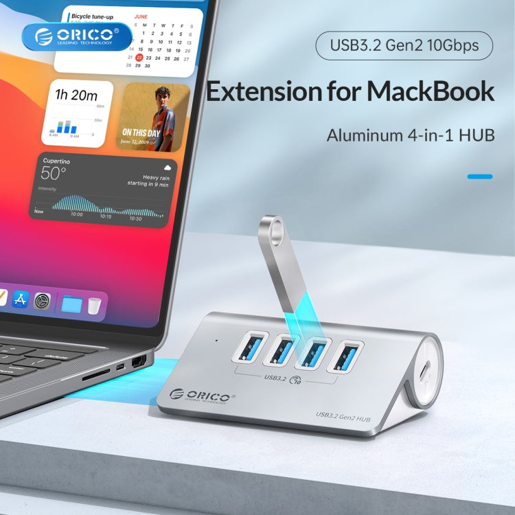 ORICO M3U4 Aluminum Alloy 4-Port USB 3.2 Gen1 10Gbps HUB My Store