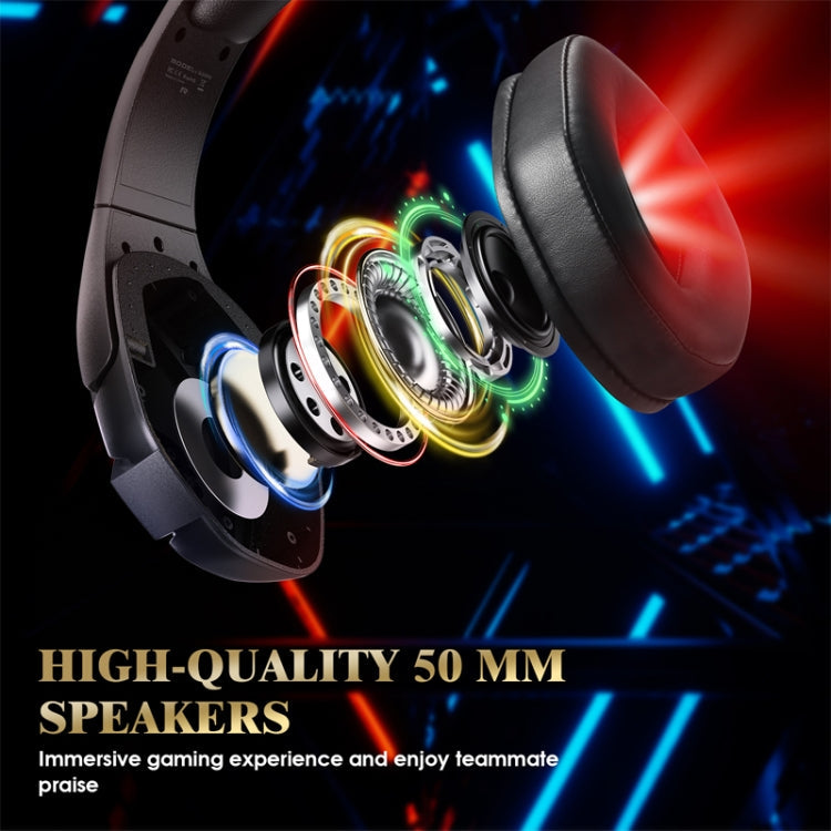 KOTION EACH G3000 3.5mm & USB Plug Stereo RGB Light Gaming Headset with Omni-directional Mic, Cable Length: 1.9m My Store