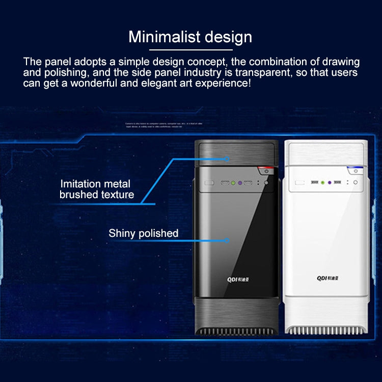 Xintianyi USB 2.0 Main Chassis 398x195x461mm M-ATX / ATX / Mini-ITX PC Desktop Computer Case