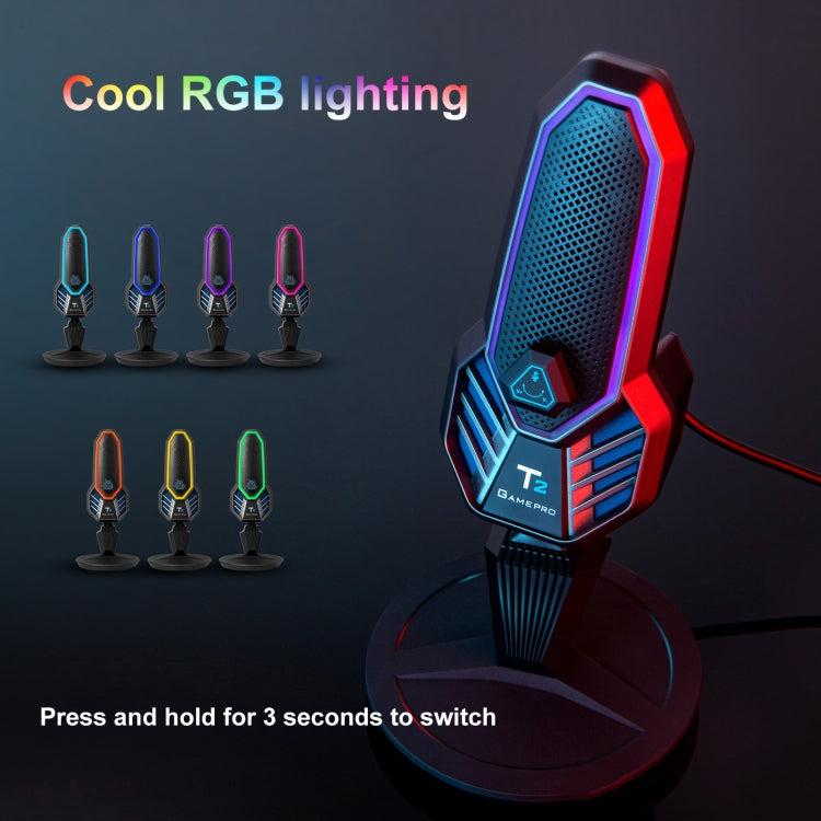 Yanmai T2 USB Gaming Condenser Microphone with RGB Lighting My Store