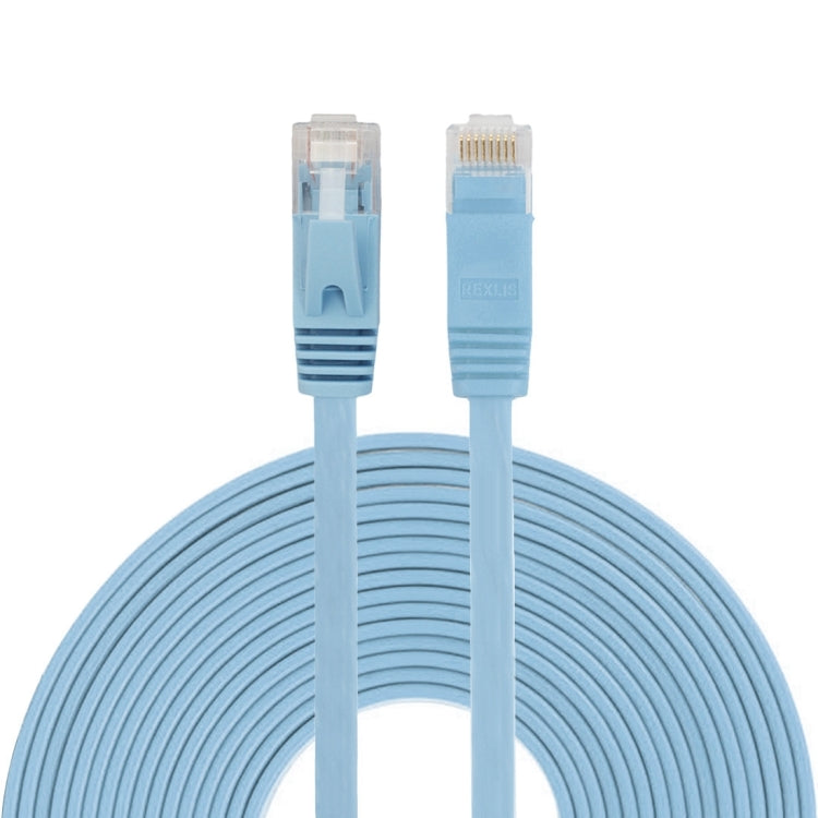 10m CAT6 Ultra-thin Flat Ethernet Network LAN Cable, Patch Lead RJ45