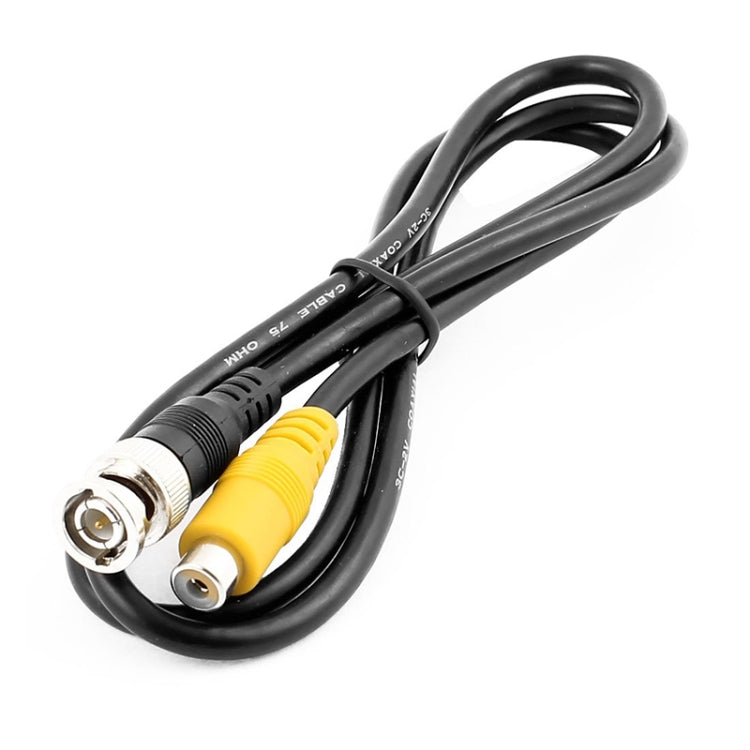 BNC Male To RCA Female Connection Cable Copper HD Video Coaxial Cable Monitoring Cable, Length: 1m Reluova