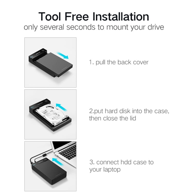 UGREEN US222 HDD Enclosure 2.5 / 3.5 inch SATA to USB 3.0 SSD Adapter Hard Disk Drive Box External HDD Case, Support UASP Protocol