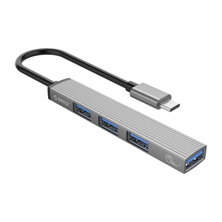 ORICO-AH-13-GY-BP USB 3.0 x 1 + USB 2.0 x 3 to USB-C / Type-C HUB Adapter My Store