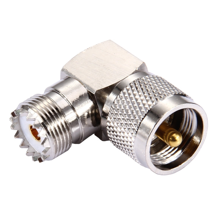 UHF Female to UHF Male Connector, 90 Degree Elbow My Store