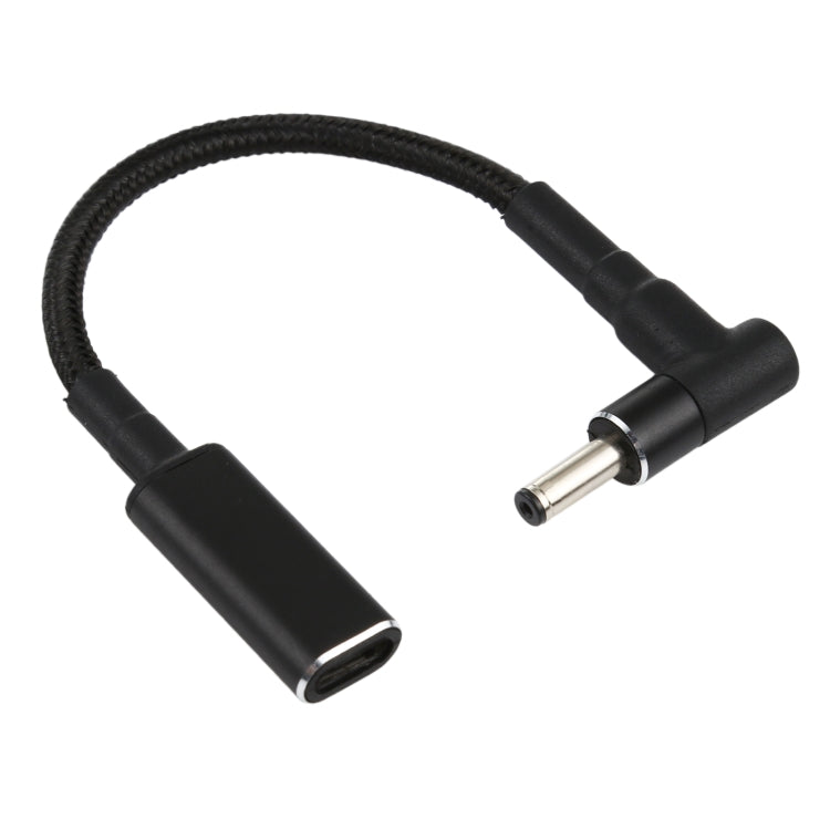 PD 100W 18.5-20V 4.0 x 1.35mm Elbow to USB-C / Type-C Adapter Nylon Braid Cable My Store