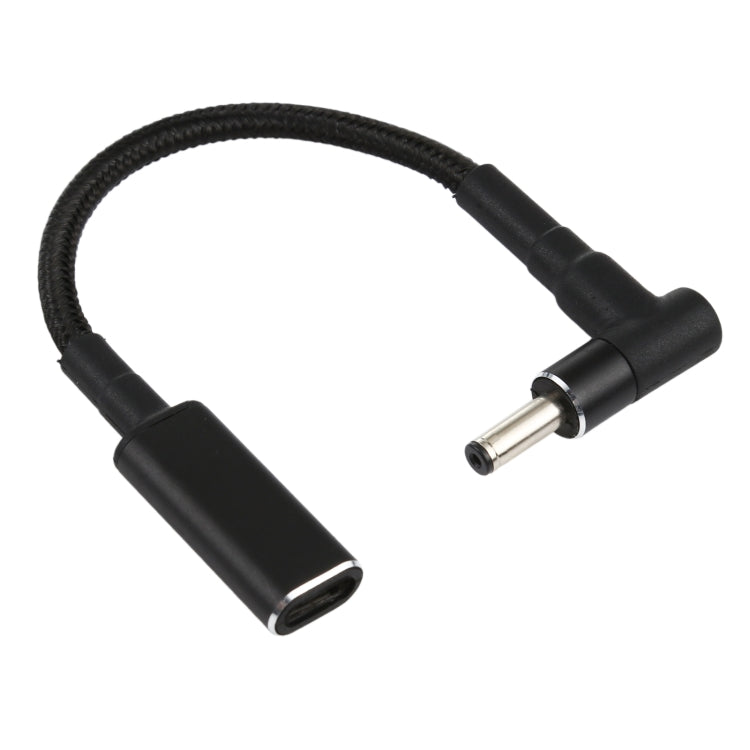 PD 100W 18.5-20V 3.5 x 1.35mm Elbow to USB-C / Type-C Adapter Nylon Braid Cable My Store