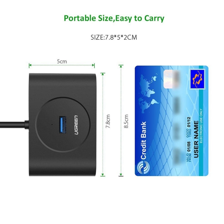 UGREEN Portable Super Speed 4 Ports USB 3.0 HUB Cable Adapter, Not Support OTG, Cable Length: 1m My Store