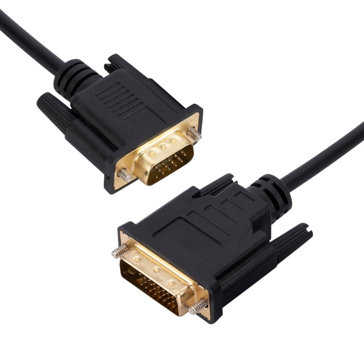 DVI to VGA Adapter Cable Computer Graphics Card Monitor Cable, Length: 2m My Store