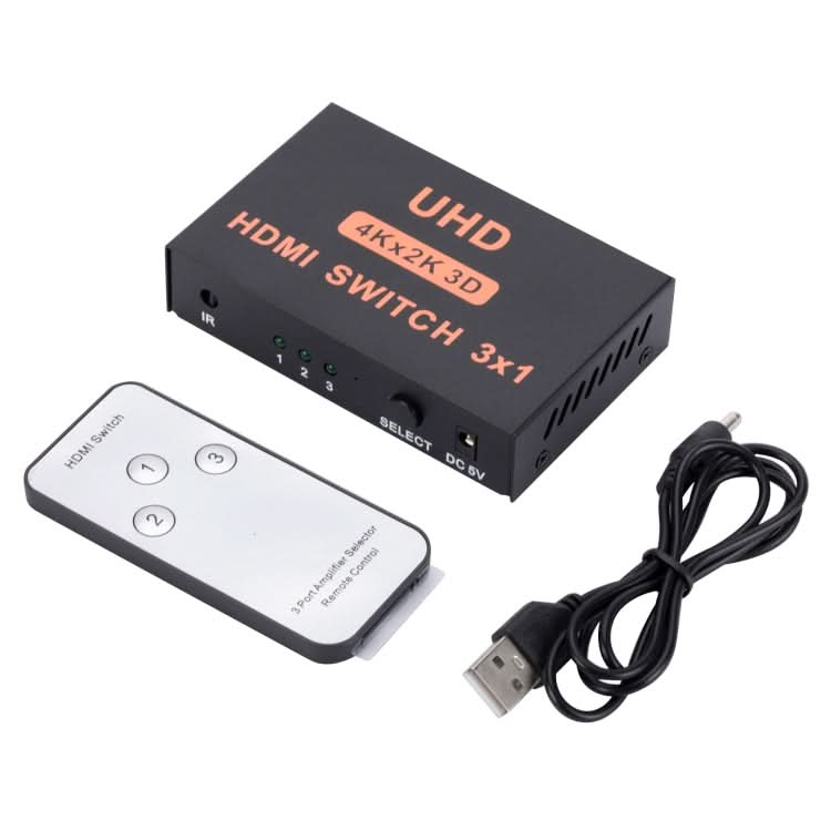 HDMI Switch 3 into 1 out 4Kx2K HD Video Switch, with Remote Control My Store