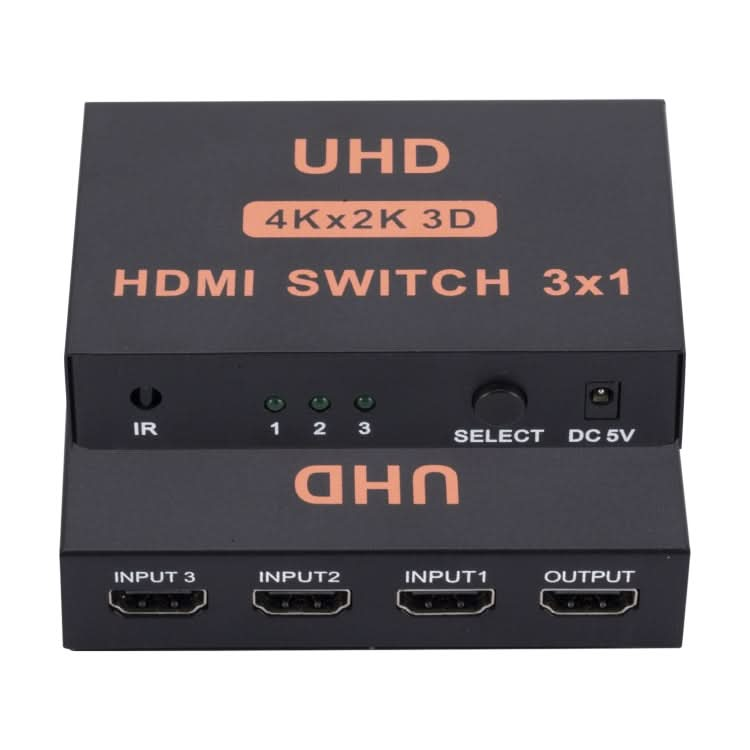 HDMI Switch 3 into 1 out 4Kx2K HD Video Switch, with Remote Control My Store