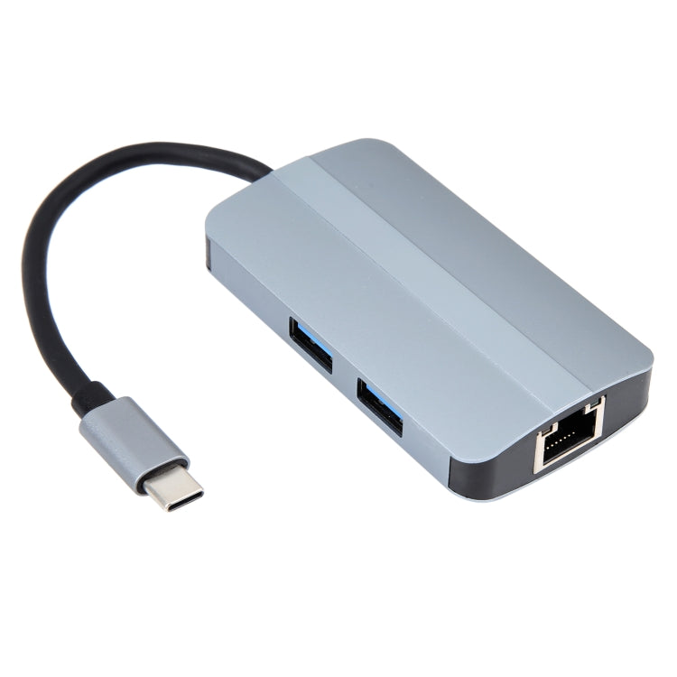 BYL-2203 6 in 1 USB-C / Type-C to USB Multifunctional Docking Station HUB Adapter My Store