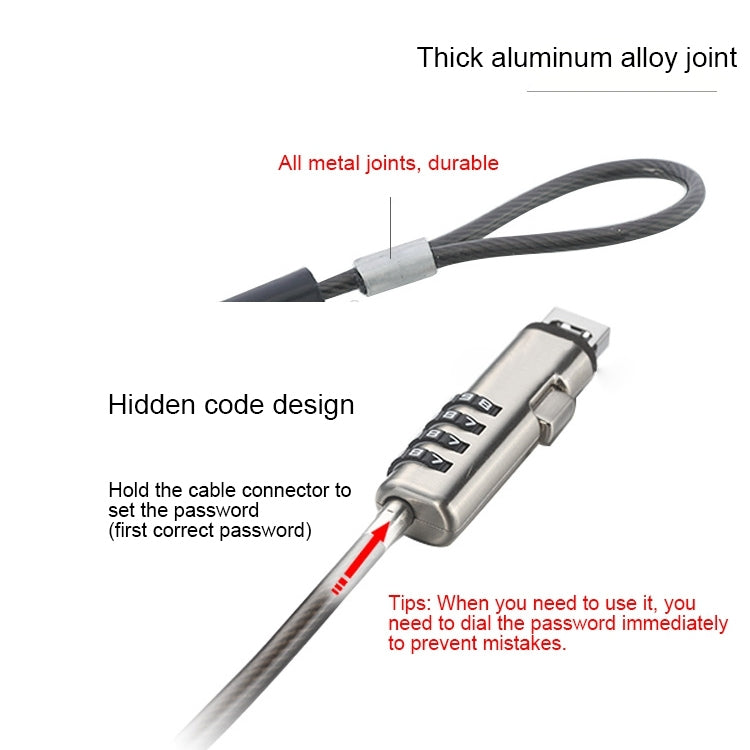 Universal USB Interface Laptop Security Lock