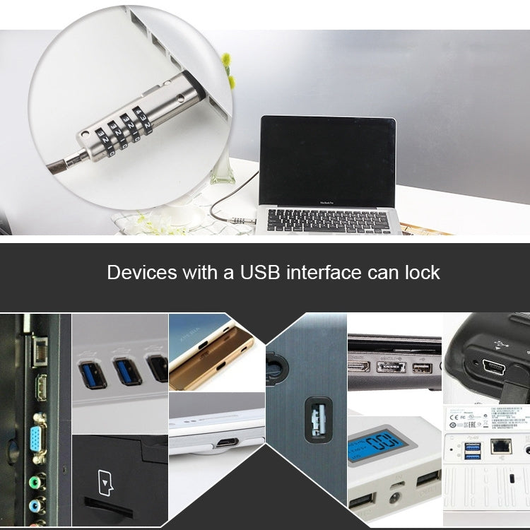 Universal USB Interface Laptop Security Lock