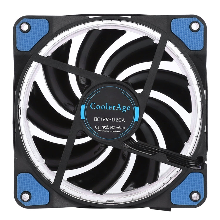 Color LED 12cm 4pin Computer Components Chassis Fan Computer Host Cooling Fan Silent Fan Cooling with Red Light My Store