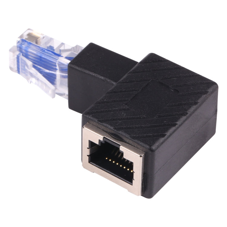 RJ45 Male to Female Converter 90 Degrees Extension Adapter for Cat5 Cat6 LAN Ethernet Network Cable My Store