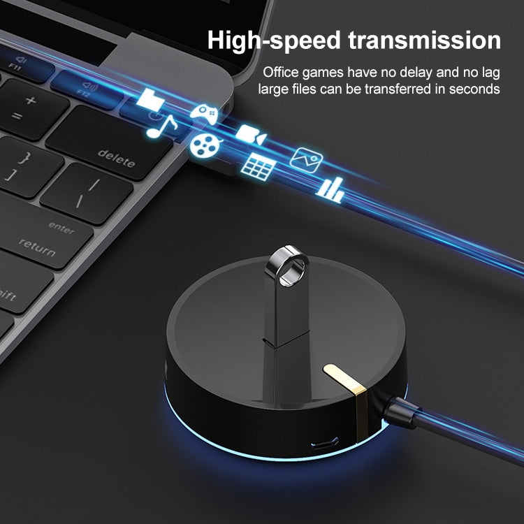 SH-016FXQ USB 2.0 to 4 USB 2.0 Interface Circular Splitter HUB