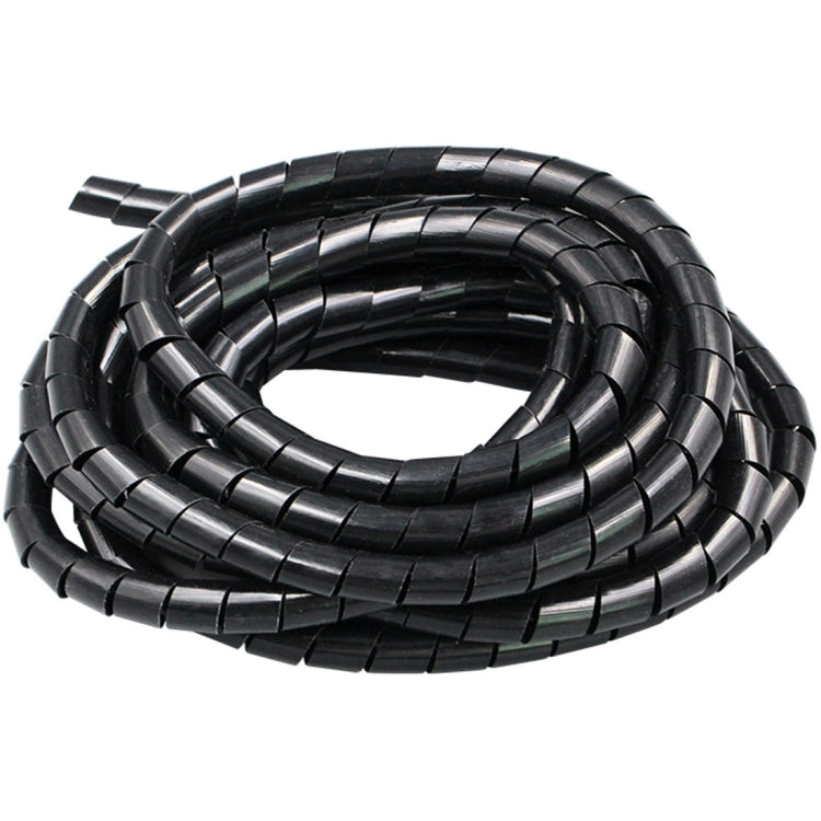 15m PE Spiral Pipes Wire Winding Organizer Tidy Tube, Nominal Diameter: 6mm