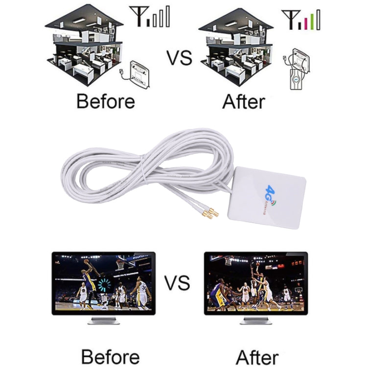 28dBi 4G Antenna with CRC9 Male Connector for 4G LTE FDD/TDD Router