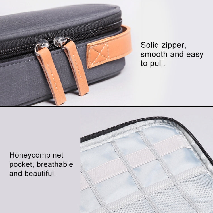 Multi-function Headphone Charger Data Cable Storage Bag, Ultra Fiber Portable Power Pack, Size: L, 16.5x6x23.5cm