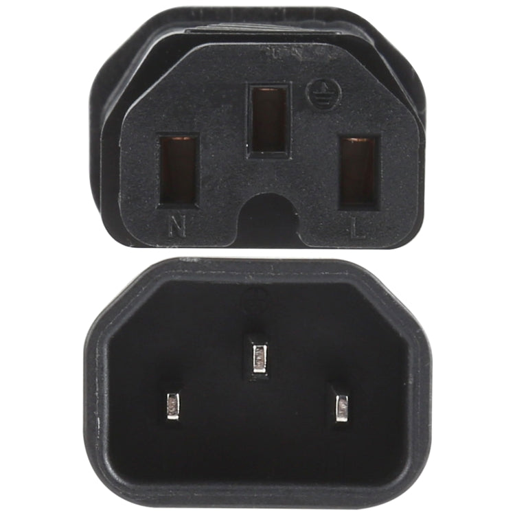 C13 to C15 Groove AC Power Plug Adapter Converter Socket