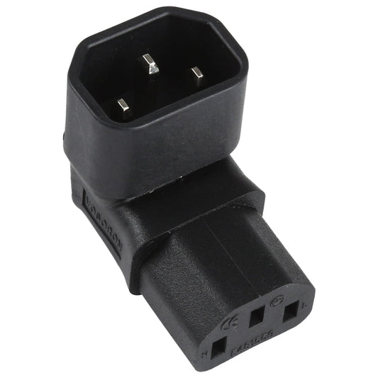 C13 to C14 Elbow (Up) AC Power Plug Adapter Converter Socket My Store