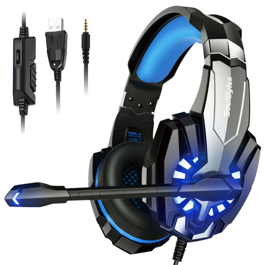 Soulbytes S9 USB + 3.5mm 4 Pin Adjustable LED Light Gaming Headset with Mic My Store