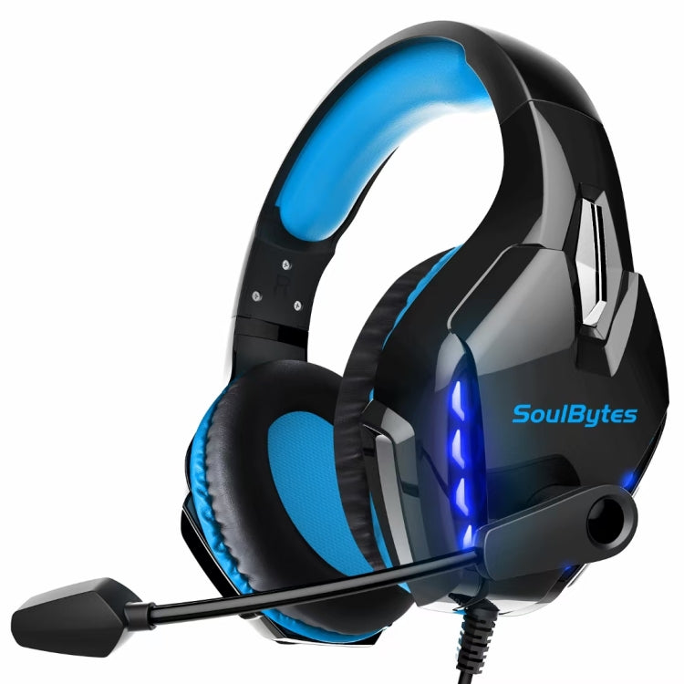 Soulbytes S11 USB + 3.5mm 4 Pin Adjustable LED Light Gaming Headset with Mic