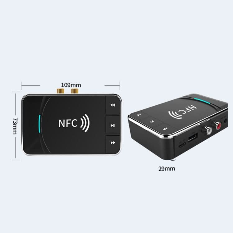 N100 NFC Desktop Bluetooth 5.0  Receiver & Transmitter Car Bluetooth Speaker Audio Adapter