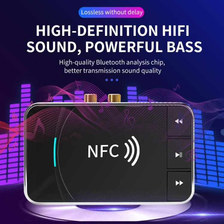 N100 NFC Desktop Bluetooth 5.0  Receiver & Transmitter Car Bluetooth Speaker Audio Adapter