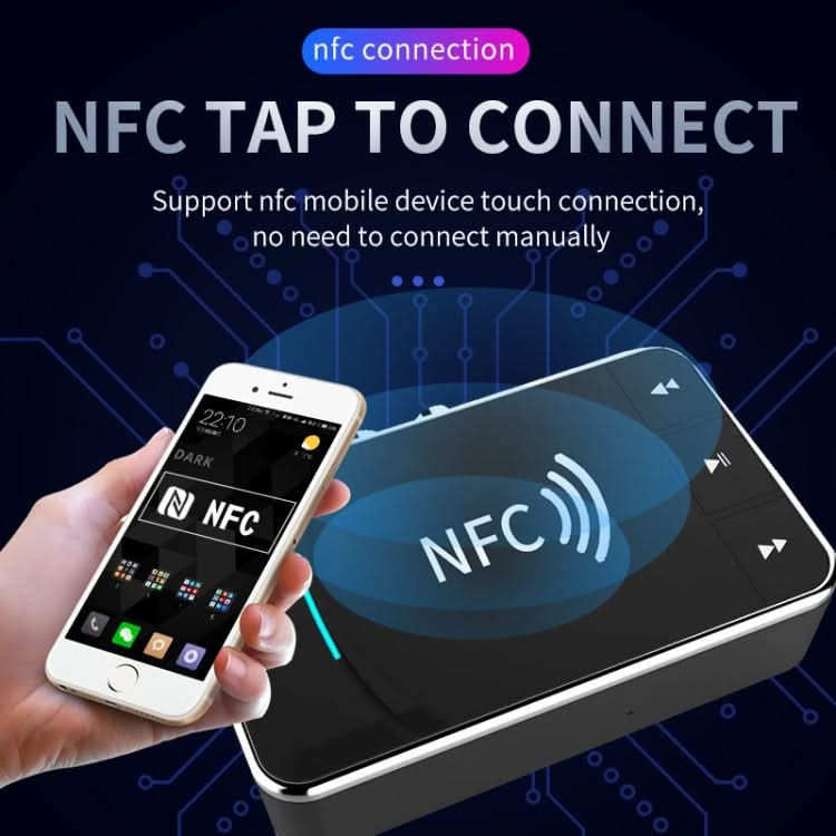 N100 NFC Desktop Bluetooth 5.0  Receiver & Transmitter Car Bluetooth Speaker Audio Adapter