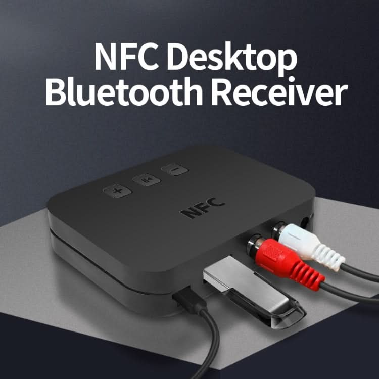 TI-800 NFC Desktop Bluetooth 5.0  Adapter Music Receiver for USB Drive Reads Bluetooth Speaker