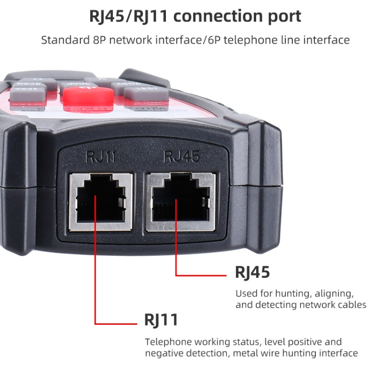 BENETECH GT66 RJ11 / RJ45 Multifunctional Cable Tester Line Finder Net Cable Detector My Store