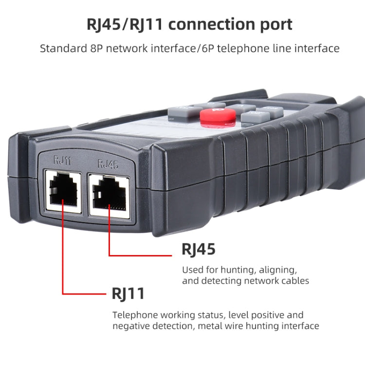 BENETECH GT67 RJ11 / RJ45 Multifunctional Cable Tester Line Finder Net Cable Detector My Store