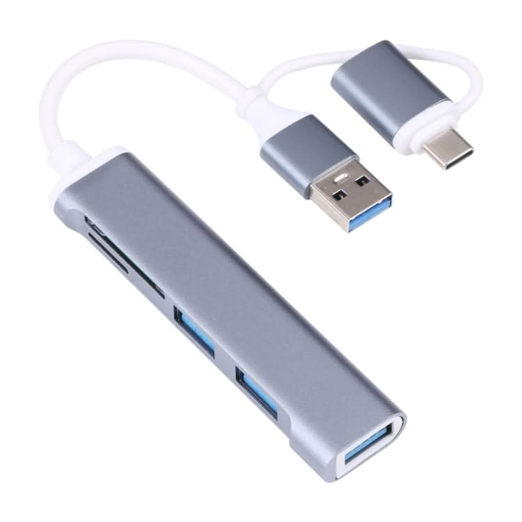 A-807 5 in 1 USB 3.0 and Type-C / USB-C to USB 3.0 HUB Adapter Card Reader My Store