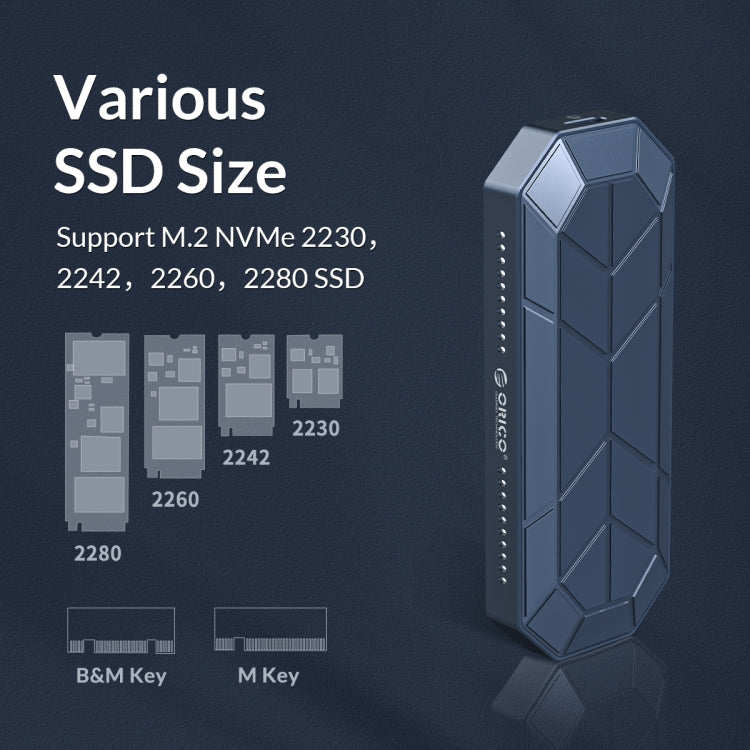 ORICO M2VG01-C3 RGB M.2 NVMe SSD Enclosure