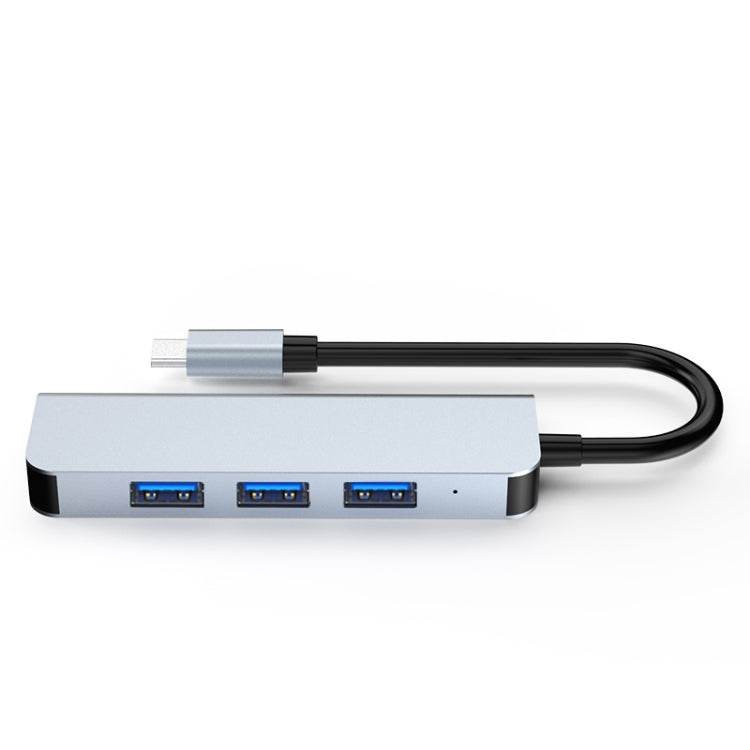 BYL-2013T 4 in 1 USB-C / Type-C to USB 3.0 x 1 + USB 2.0 x 3 HUB Adapter My Store