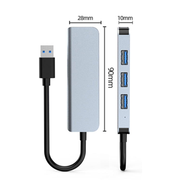 BYL-2013U 4 in 1 USB to USB 3.0 x 1 + USB 2.0 x 3 HUB Adapter My Store