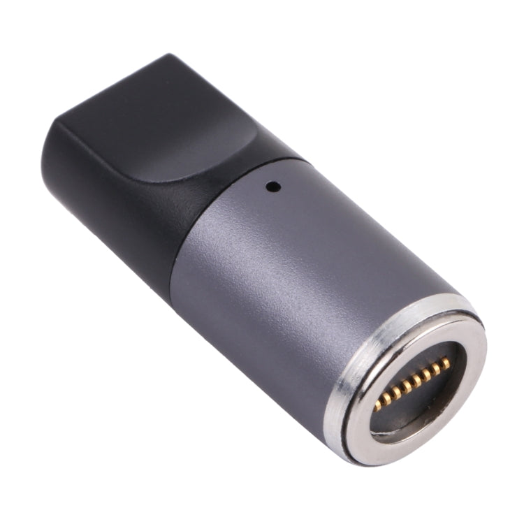 USB-C / Type-C Female to 8 Pin Magnetic DC Round Head Free Plug Charging Adapter