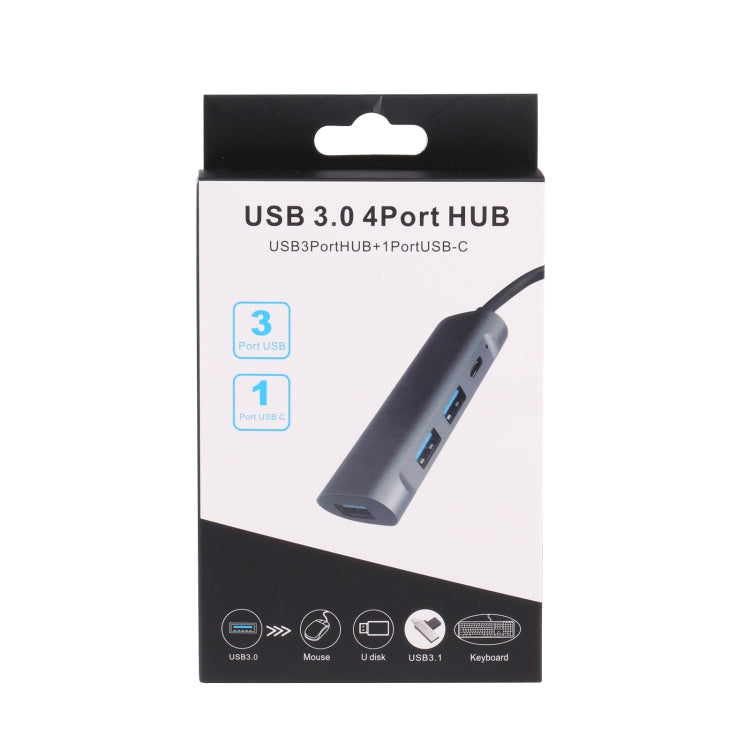 U-811 4 in 1 USB 3.0 to 3 USB 3.0 + USB-C / Type-C Ports HUB Docking Station My Store