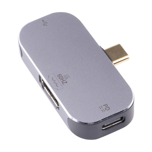 3 in 1 USB-C / Type-C Male to USB-C / Type-C Charging + USB + 4K 60Hz HDMI Female Adapter My Store