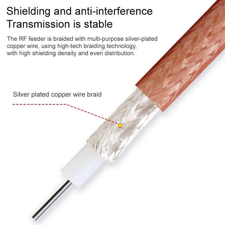 TS9 to RG316 Coaxial RF Connector Cable Extension Cable, Specification: 20 x 50cm