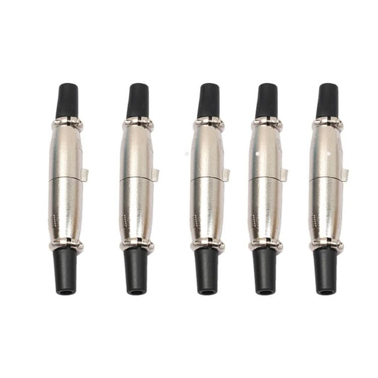 5 Pairs 3 Pin XLR Plug Male + Female Jack Mic Jack Plug Socket Connector My Store