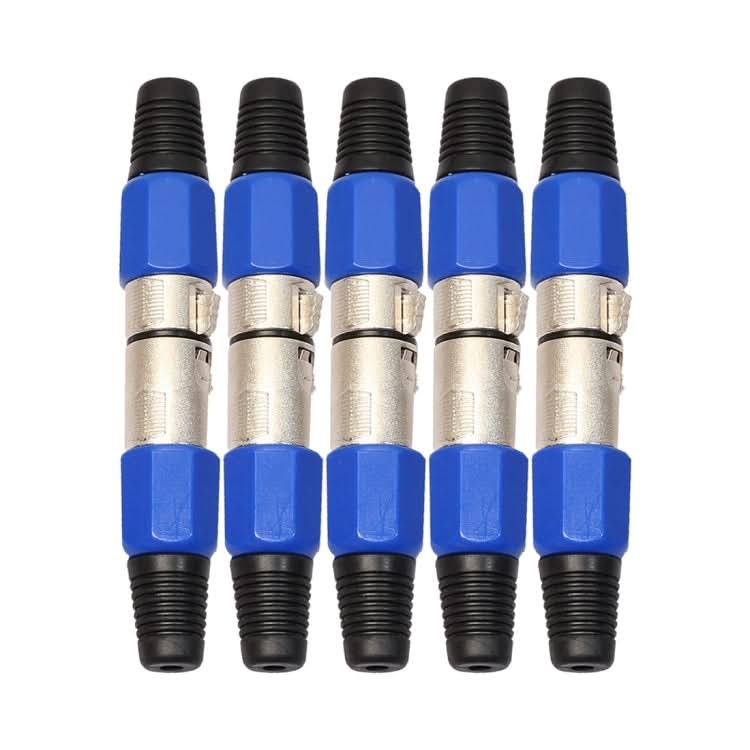 5 Pairs Metal Female Male XLR 3 Pin Jack Socket Plug Audio Connector My Store