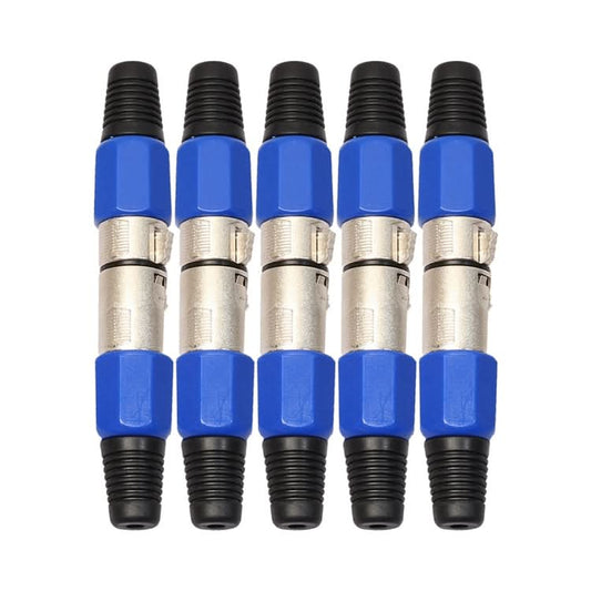 5 Pairs Metal Female Male XLR 3 Pin Jack Socket Plug Audio Connector My Store