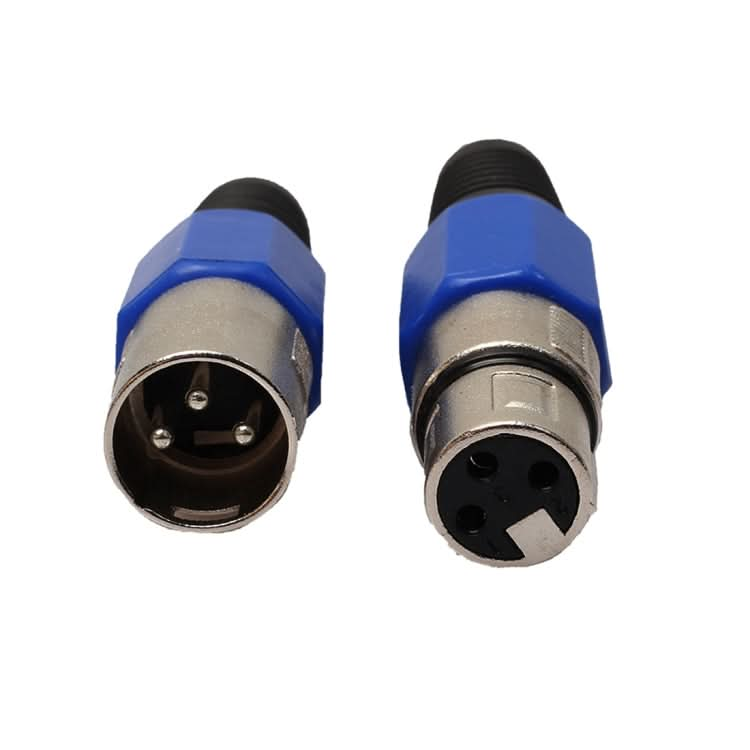 5 Pairs Metal Female Male XLR 3 Pin Jack Socket Plug Audio Connector My Store