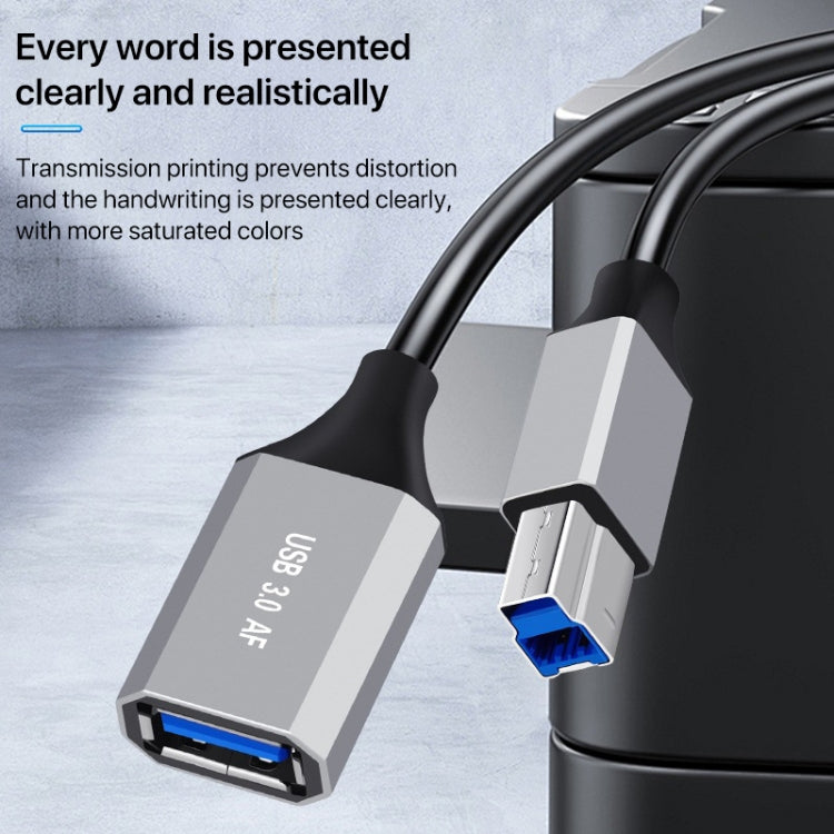 USB-C / Type-C 3.1 to USB 3.0 Male Square Port Printer Data Transmission Extension Cable, Length:1.2m