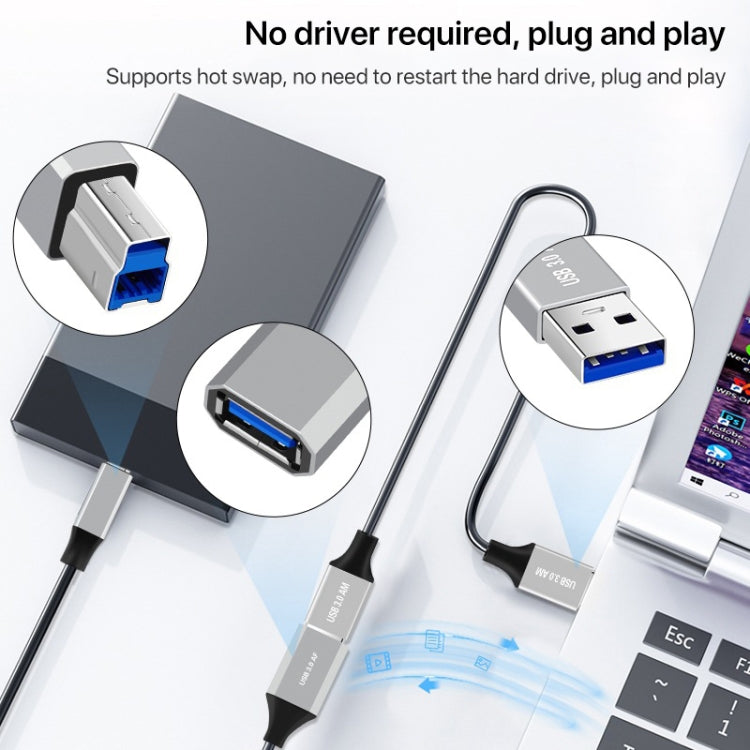 USB-C / Type-C 3.1 to USB 3.0 Male Square Port Printer Data Transmission Extension Cable, Length:1.2m My Store