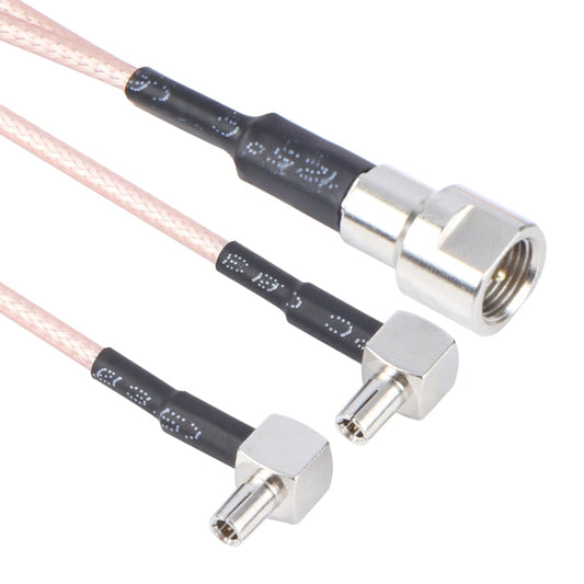 Dual TS9 to RG316 Coaxial RF Connector Cable Extension Cable, Specification: